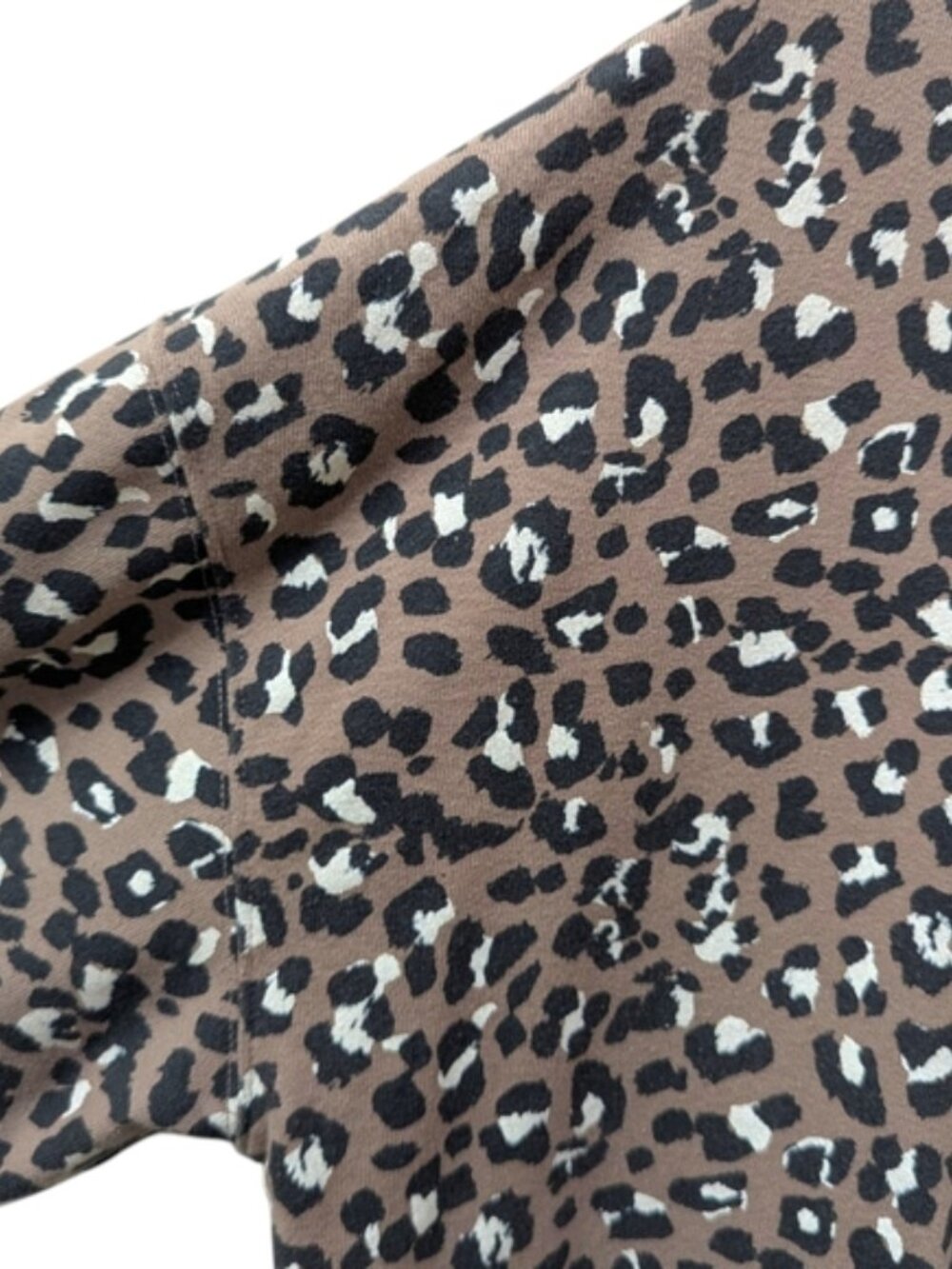 Rails Reeves Mountain Leopard Animal Print Raw Hem Sweatshirt (S) - Picture 5 of 10